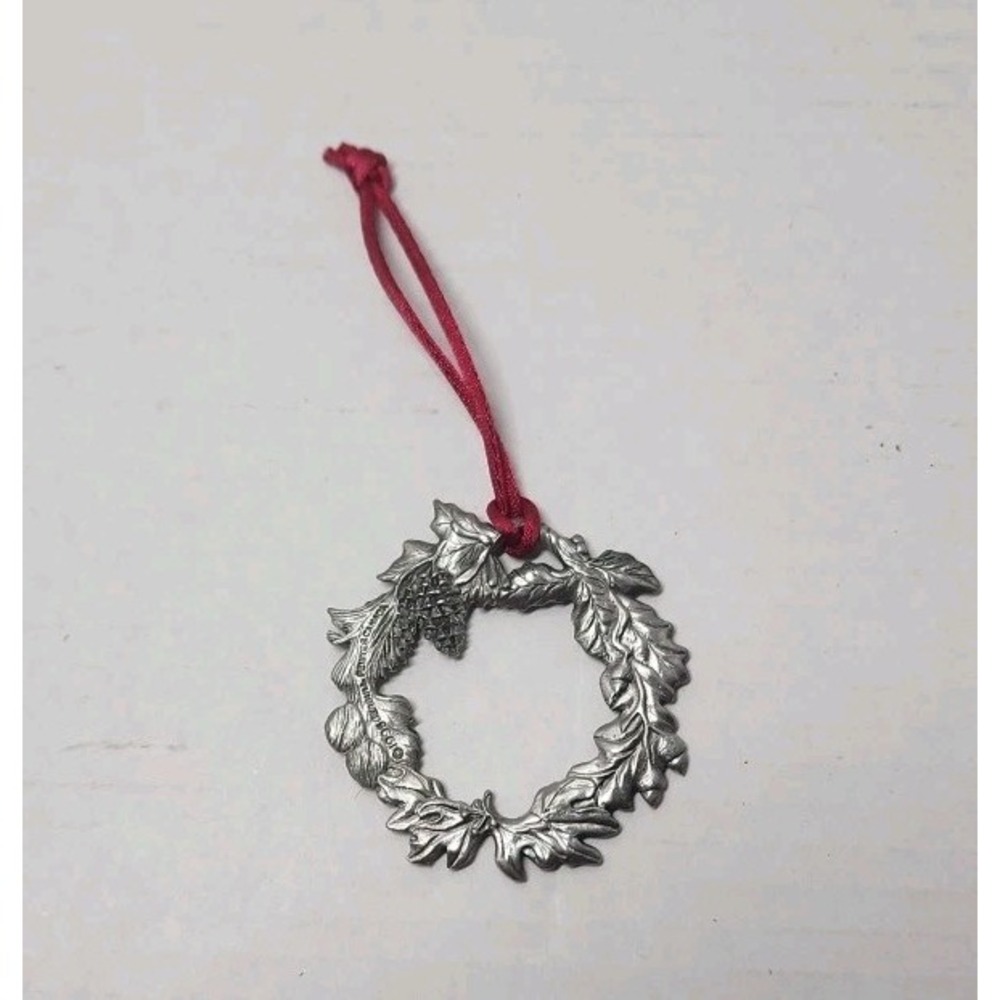 Vintage‎ Seagull Pewter Canada Wreath Christmas Xmas Ornament 1995